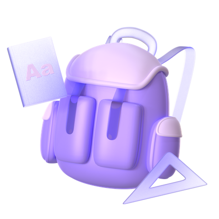 Cartable  3D Icon