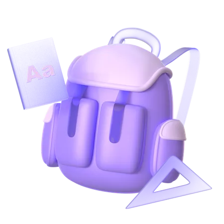 Cartable  3D Icon