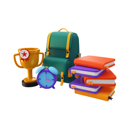 Cartable  3D Illustration