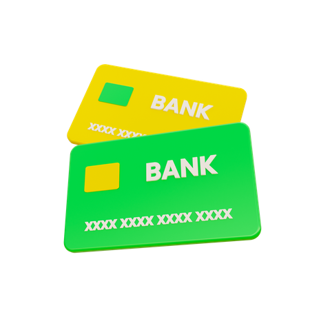 Cartão do banco  3D Icon