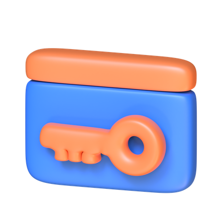 Cartão de acesso  3D Icon