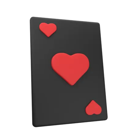 Cartão de coração  3D Icon