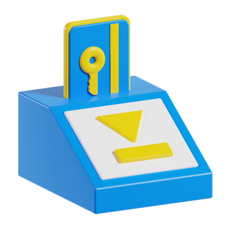 Cartão de acesso  3D Icon