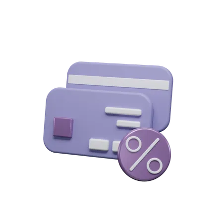 Cartão de crédito  3D Icon