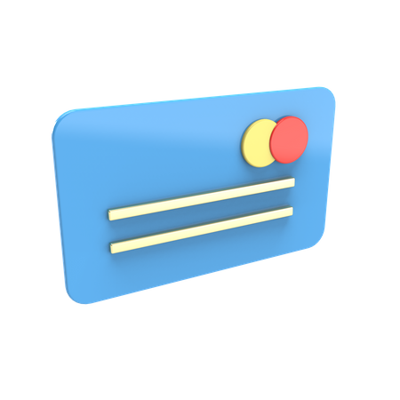 Cartão de crédito  3D Icon