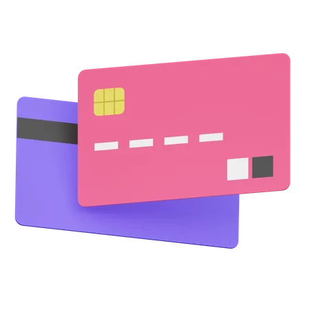 Cartão de crédito  3D Illustration