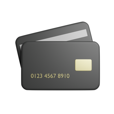 Cartão de crédito  3D Illustration