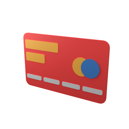 Cartão de crédito  3D Icon