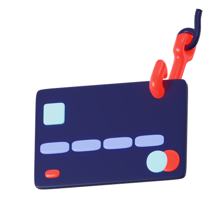 Phishing de cartão de crédito  3D Icon