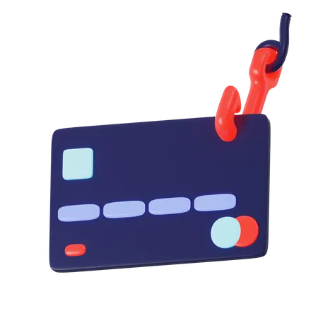 Phishing de cartão de crédito  3D Icon
