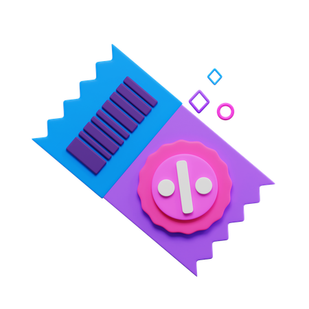 Cartão de desconto  3D Icon