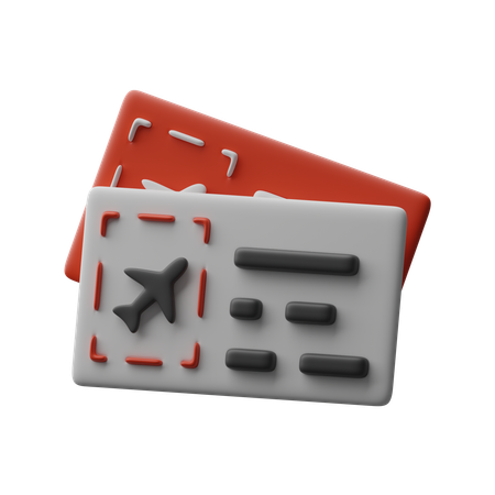 Cartão de embarque  3D Icon