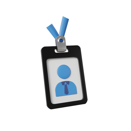 Cartão de funcionário  3D Icon