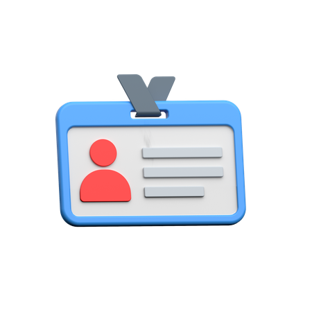 Carteira de identidade  3D Icon