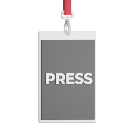 Cartão de imprensa  3D Icon