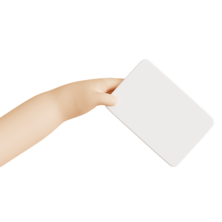 Cartão de mão  3D Icon