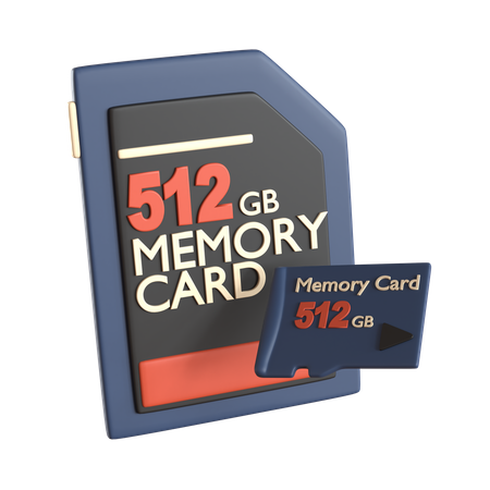 Cartão de memória  Ícone 3D