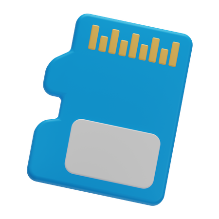 Cartão de memória  3D Icon