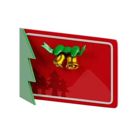 Cartão de Natal  3D Icon