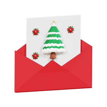 Cartão de natal  3D Icon