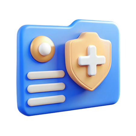 Cartão do plano de saúde  3D Icon