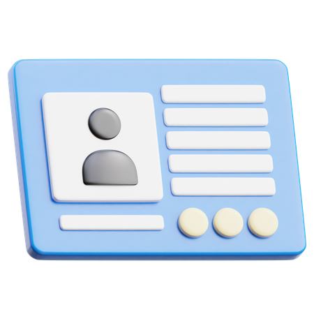 Cartão de visitas  3D Icon