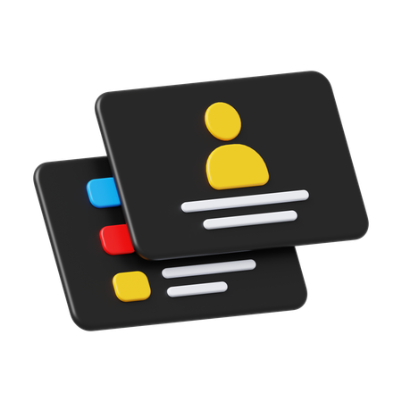 Cartão de visitas  3D Icon