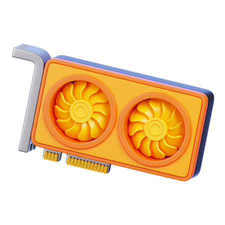 Cartão GPU  3D Icon