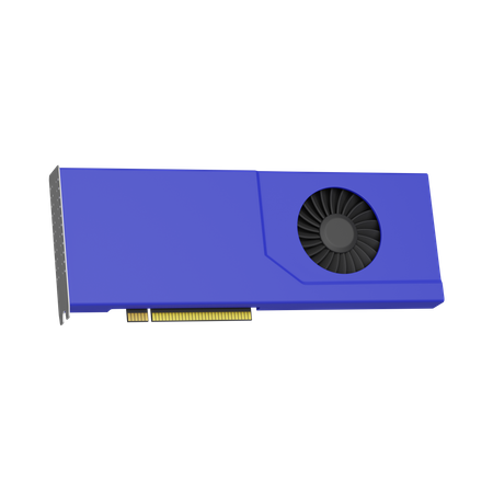 Cartão GPU  3D Icon