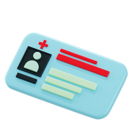 Cartão médico  3D Icon