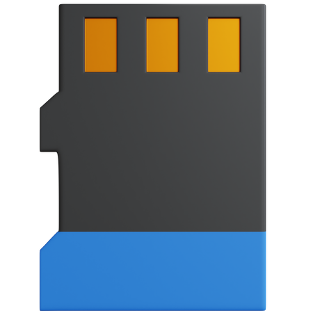 Cartão micro SD  3D Icon