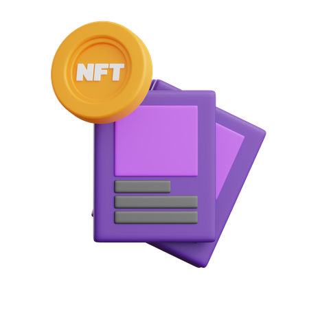 Cartão nft  3D Icon