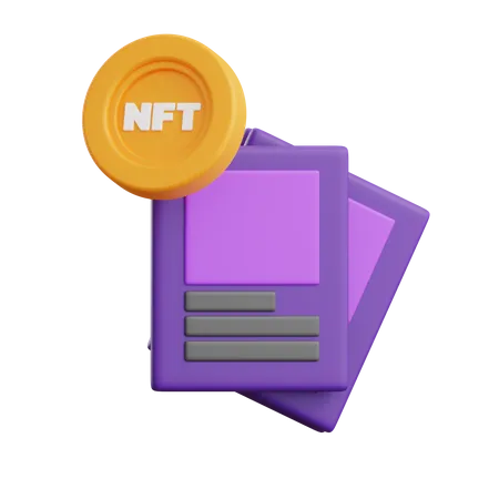 Cartão nft  3D Icon