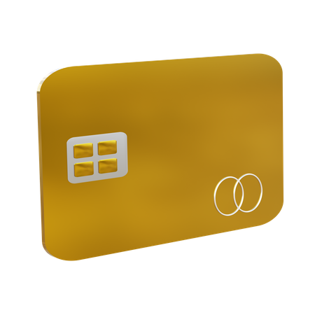 Cartão dourado  3D Icon