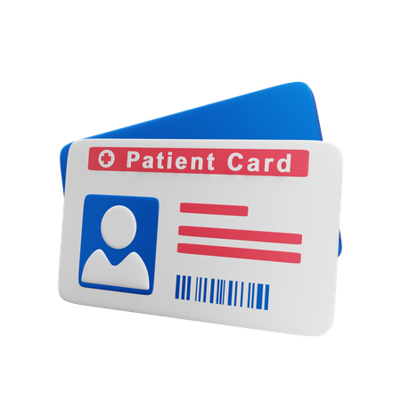 Cartão de paciente  3D Icon