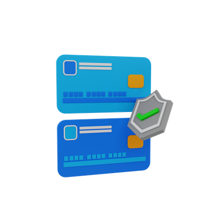 Segurança de pagamento com cartão  3D Icon