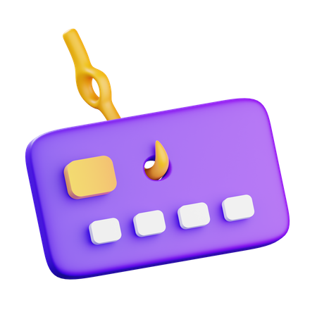 Phishing de cartão  3D Icon
