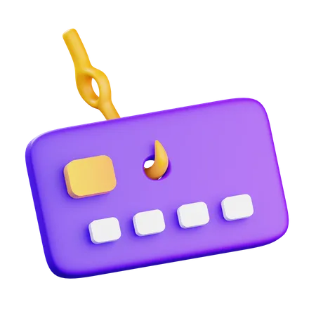 Phishing de cartão  3D Icon