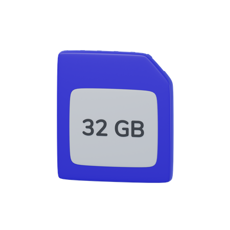 Cartão SD  3D Icon