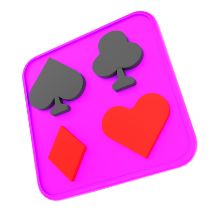 Jogar cartas  3D Icon