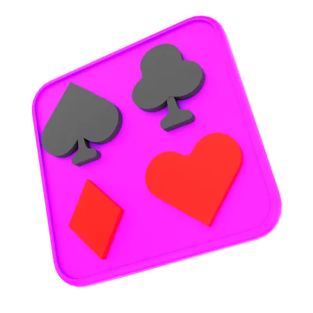 Jogar cartas  3D Icon