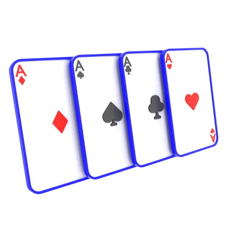 Cartas jugando  3D Icon