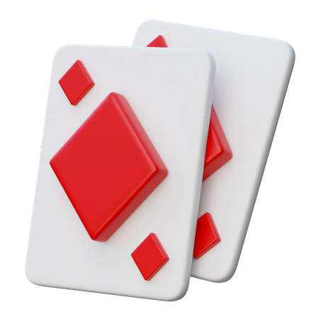 Cartões de diamante  3D Icon