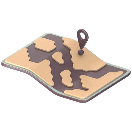 Carte  3D Icon