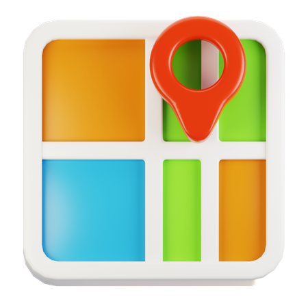 Carte  3D Icon