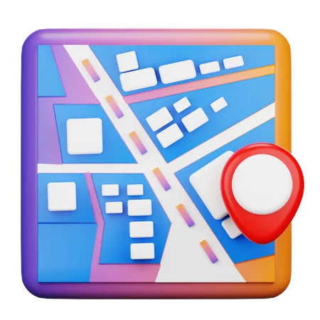 Carte  3D Icon