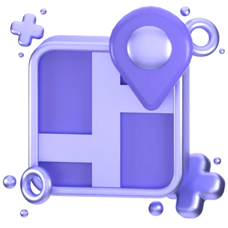 Carte  3D Icon