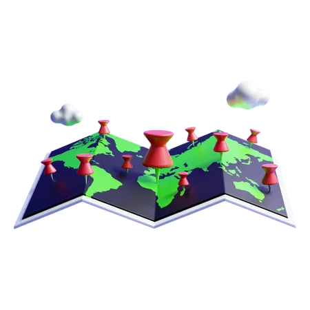 Carte  3D Icon