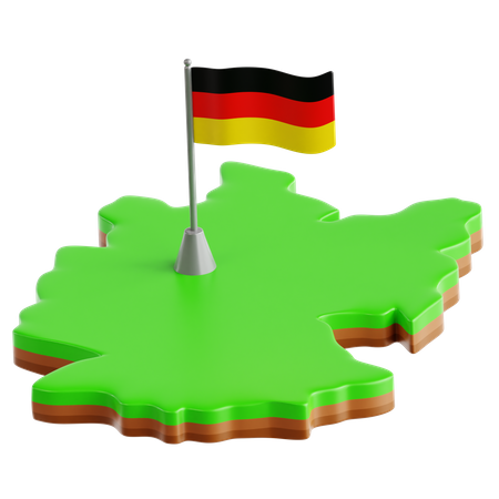 Carte allemande  3D Icon