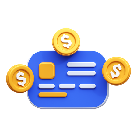 Carte bancaire  3D Icon